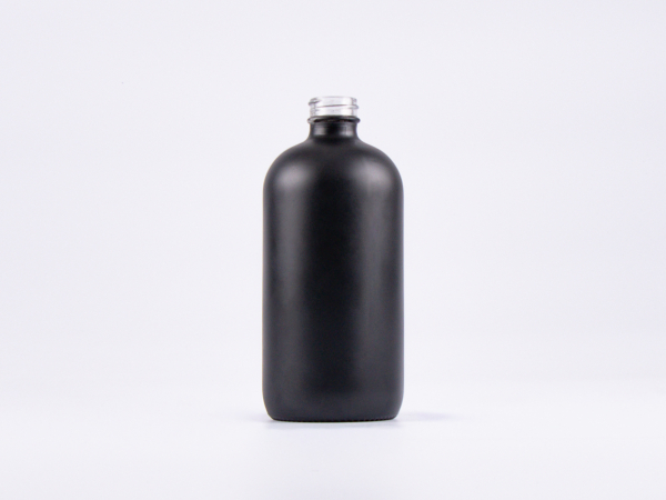 Schwarzglasflasche 500ml, 28/410, ohne Montur