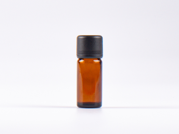 Braunglasflasche 10ml, mit Schraubverschluss & Giessring