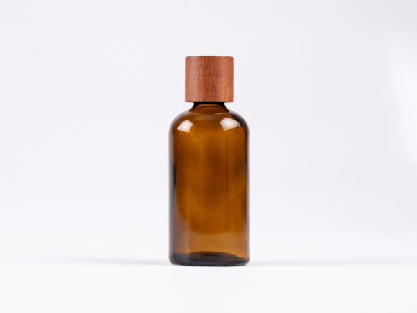 Glasflasche-mit-Schraubverschluss-Tropfmontur-Bambus