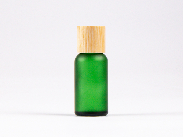 Grünglasflasche 30 ml - Tropfmontur Esche