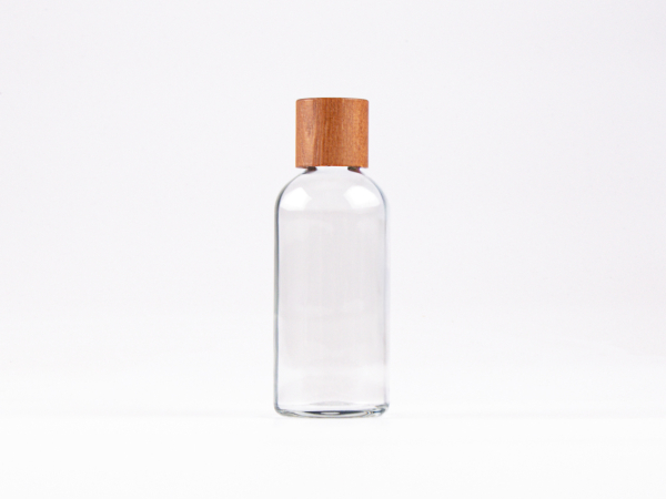 Glasflasche-mit-Schraubverschluss-Tropfmontur-Bambus