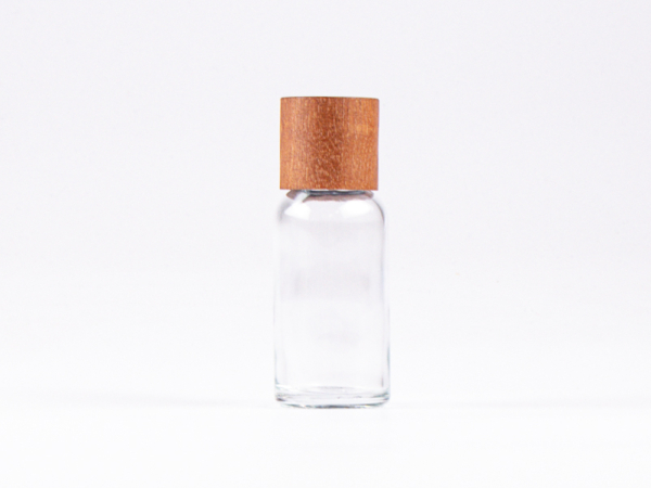 Glasflasche-mit-Schraubverschluss-Tropfmontur-Bambus