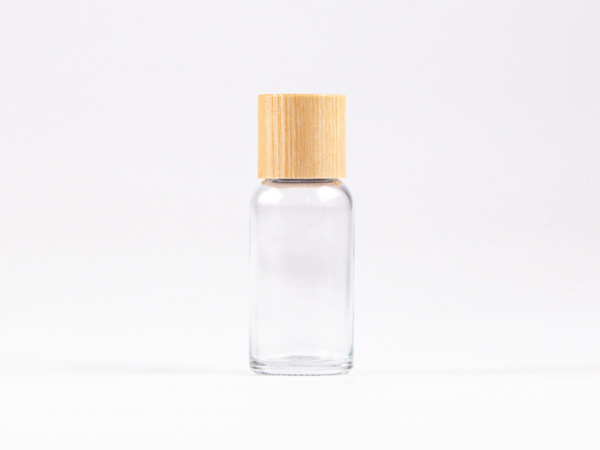 Glasflasche-mit-Schraubverschluss-Tropfmontur-Bambus