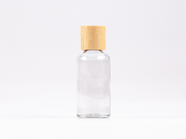 Glasflasche-mit-Schraubverschluss-Tropfmontur-Bambus