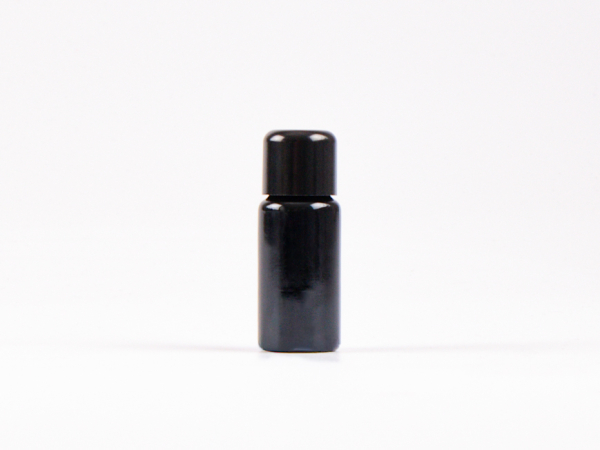 MIRON Violettglasflasche 10 ml - Tropfmontur Schwarz