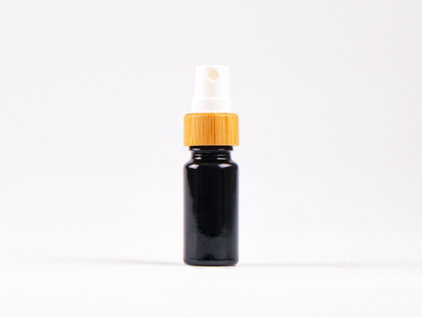 MIRON Violettglasflasche 10 ml - Zerstäuber Bambus