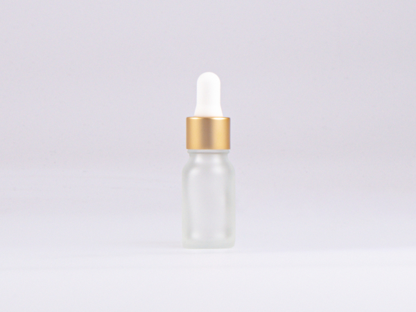 säuremattierte Flasche 10ml, mit Pipette gold