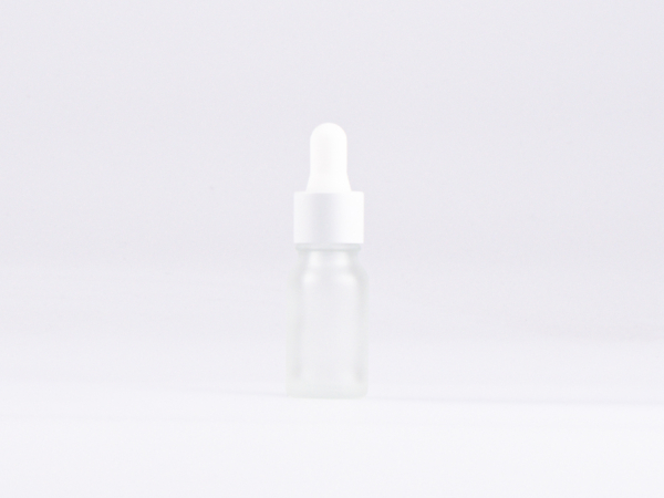 säuremattierte Flasche 10ml, mit Pipette weiss