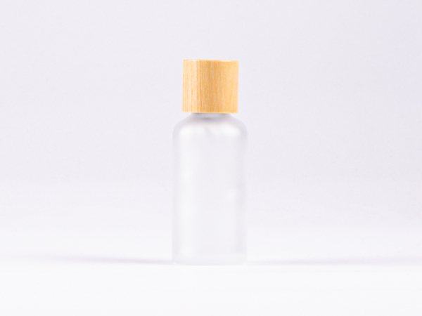 Glasflasche-mit-Schraubverschluss-Tropfmontur-Bambus