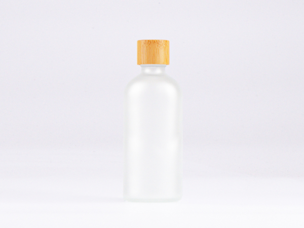 Glasflasche-mit-Schraubverschluss-Tropfmontur-Bambus