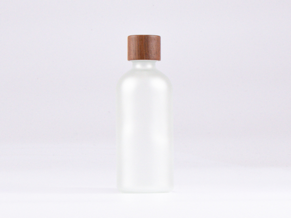 säuremattierte Flasche 100ml, mit Tropfmontur Walnut