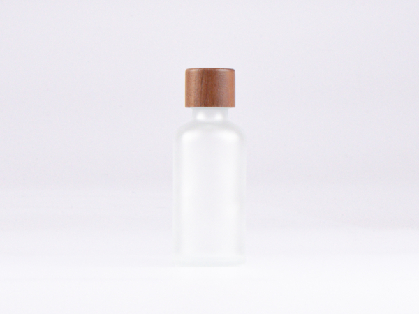 säuremattierte Flasche 50ml, mit Schraubverschluss Walnut
