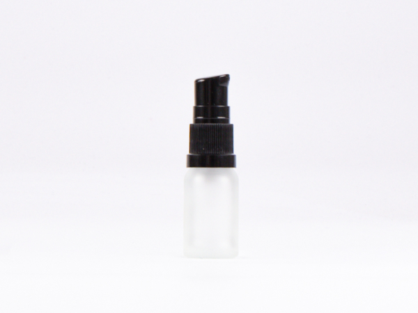 säuremattierte Flasche 10ml, mit Lotionspumpe Kunststoff