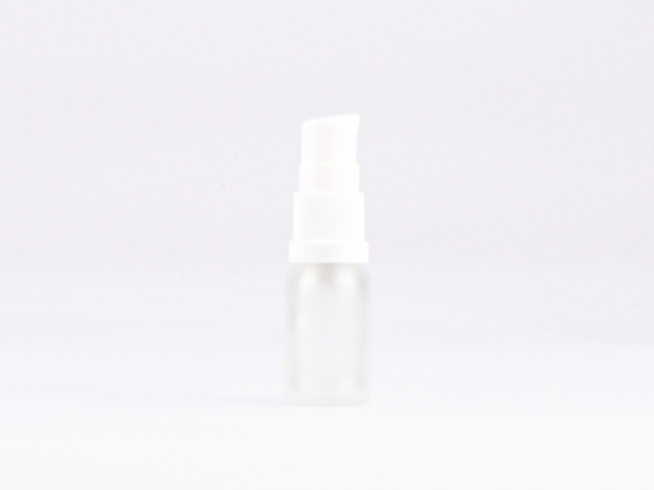 säuremattierte Flasche 10ml, mit Lotionspumpe Kunststoff