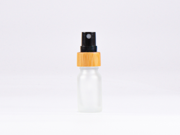 säuremattierte Flasche 10ml, mit Zerstäuber Bambus