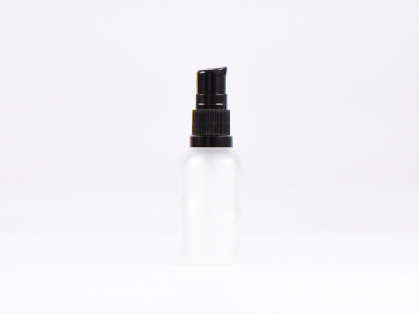 säuremattierte Flasche 30ml, mit Lotionspumpe Kunststoff