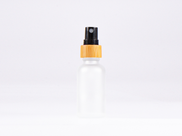 säuremattierte Flasche 30ml, mit Zerstäuber Bambus