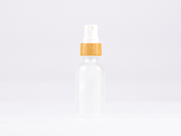 säuremattierte Flasche 30ml, mit Zerstäuber Bambus