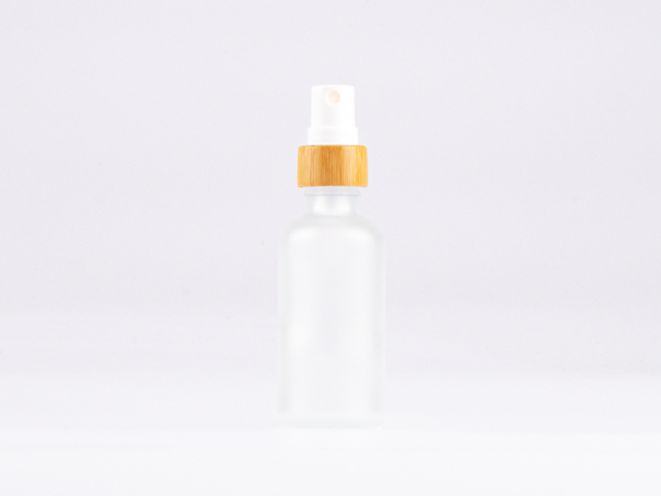 säuremattierte Flasche 50ml, mit Zerstäuber Bambus
