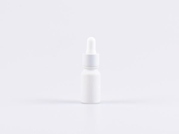 Weissglasflasche 10ml, mit Pipette weiss