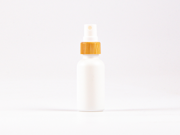 Weissglasflasche 30 ml - Zerstäuber Bambus
