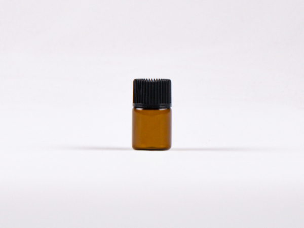 Mini Tropfflasche Braunglas 2 ml