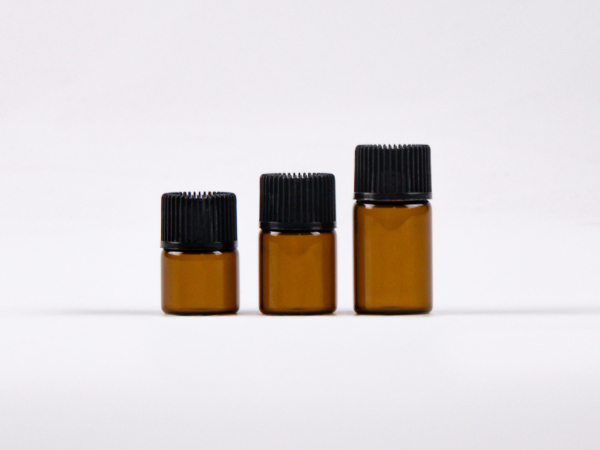 Mini Tropfflasche Braunglas 2 ml