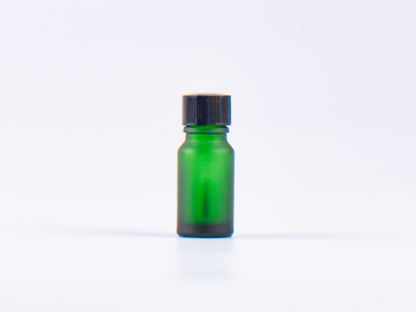 Grünglasflasche 10ml, mit Pinselmontur