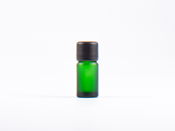 Grünglasflasche 10ml, mit Schraubverschluss & Giessring