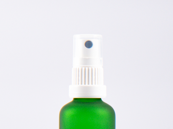 Grünglasflasche 30ml, mit Mundspray OV