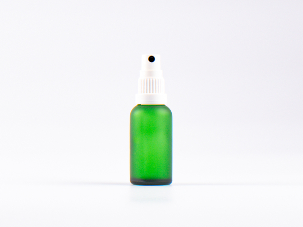 Grünglasflasche 30ml, mit Mundspray OV