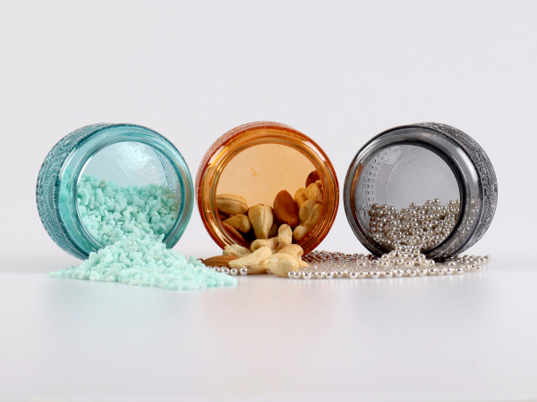 Dekorglas, 120ml, lila purpur