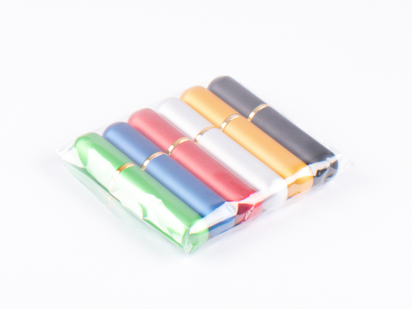 SET: Inhalierstift, Naseninhalator, metallic, 6 Farben