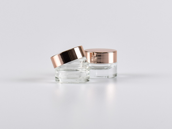 Klarglasdose 7ml, mit Deckel rosé