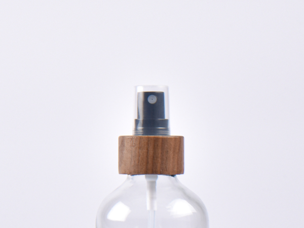 Glasflasche säuremattiert, 250ml, mit Zerstäuber Walnut