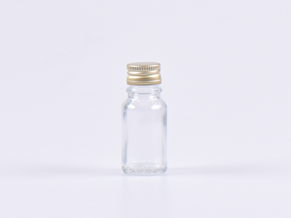 Klarglasflasche 10ml, mit Aludeckel