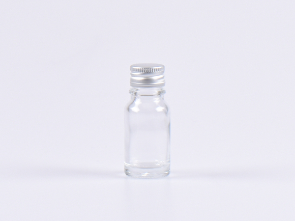Klarglasflasche 10ml, mit Aludeckel