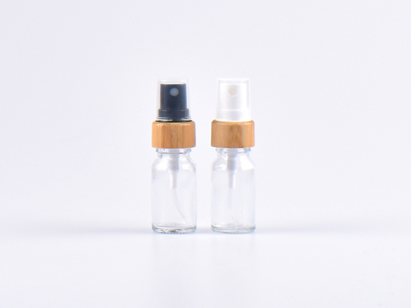 Klarglasflasche 10ml, mit Zerstäuber Bambus