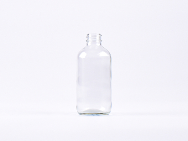 Klarglasflasche 250ml, 28/410, ohne Montur