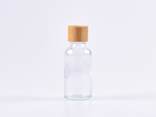 Glasflasche-mit-Schraubverschluss-Tropfmontur-Bambus