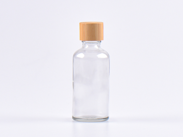 Glasflasche-mit-Schraubverschluss-Tropfmontur-Bambus