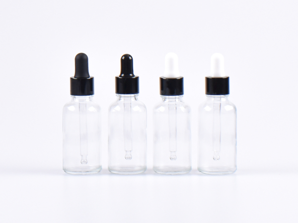 Klarglasflasche 10ml, mit Pipette schwarz
