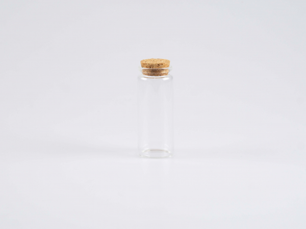 Glasflasche mit Korkzapfen, 70ml