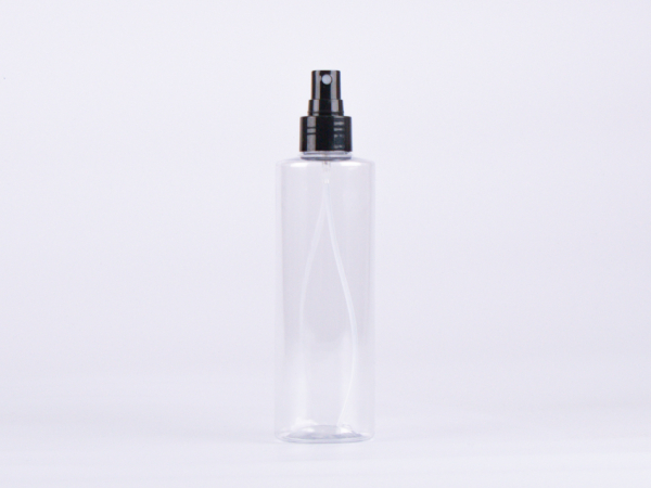 PET Flasche "Sharp" 250ml, Zerstäuber weiss/schwarz