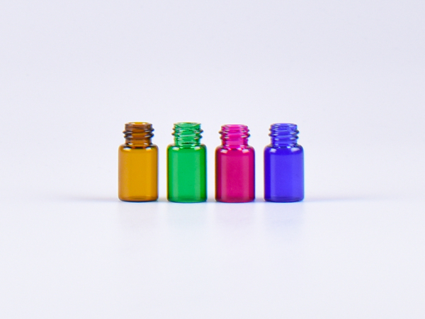 Mini-Glasflasche, 2ml, color