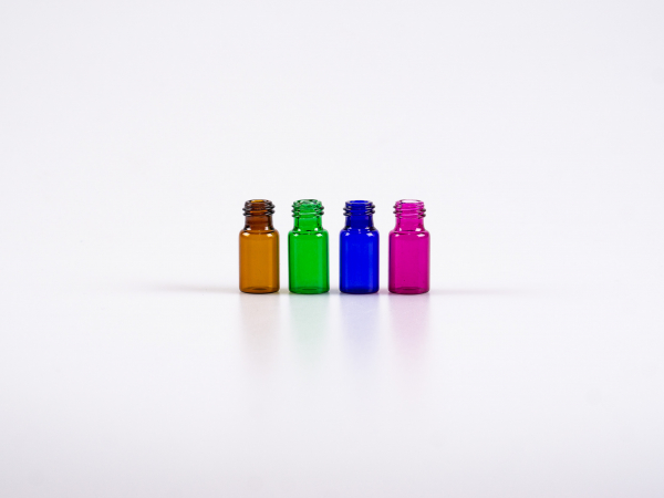 Mini-Glasflasche, 2ml, color