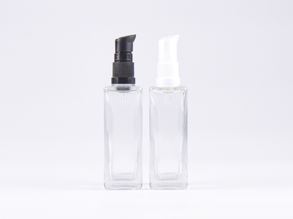 Klarglasflasche Miro 100 ml - Lotionspumpe Kunststoff