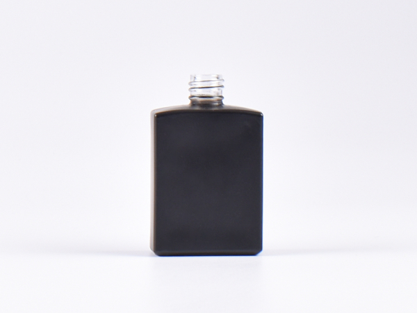 Schwarzglasflasche "Miro" , 50ml, DIN18, ohne Montur