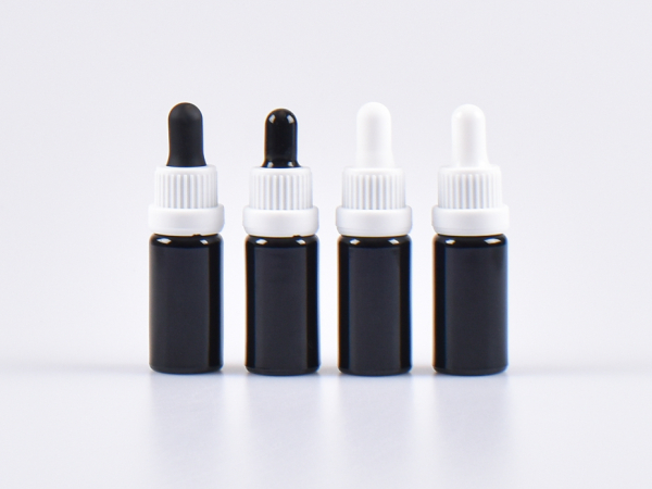 MIRON Violettglasflasche 10ml, mit Pipette OV weiss
