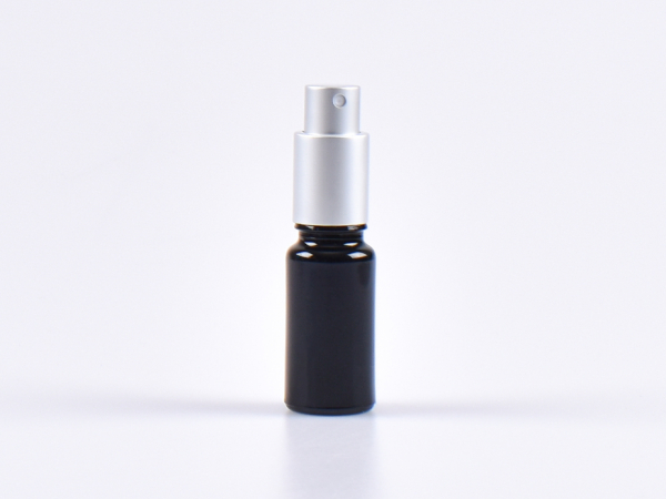 MIRON Violettglasflasche 10ml, mit Zerstäuber Aluminium, 4 Color